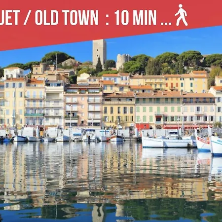 Picaud - 50m Plage, Terrasse, Clim - Unique Centre Cannes